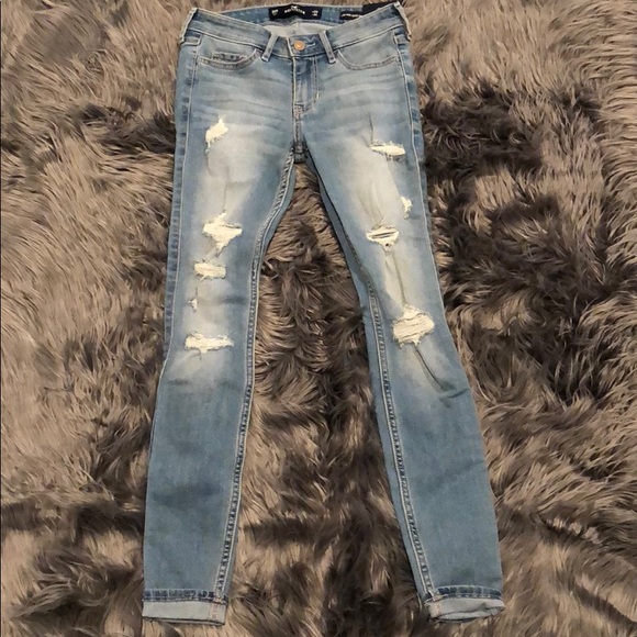 Hollister Pants - Hollister Low rise super skinny crop